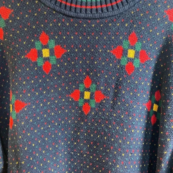 Vintage oversized Tunic cotton knit sweater small medium large retro 80’s 90’s - Picture 2 of 10